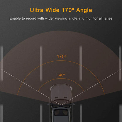 HD 1080P Car Dual Lens Dash Cam 4" DVR Recorder Front & Rear Camera Night Vision